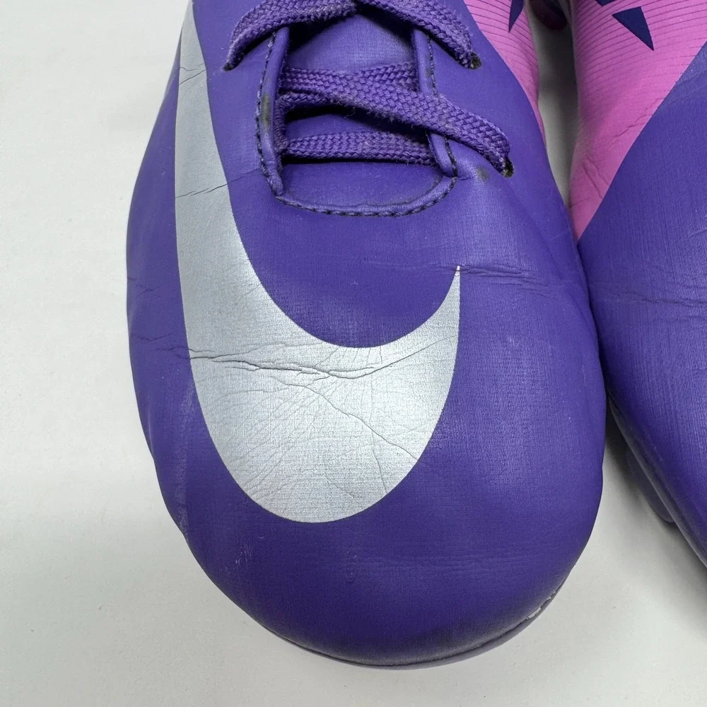 Nike Mercurial Victory II FG 442008-505 Purple Cleats Youth‎ Size 5
